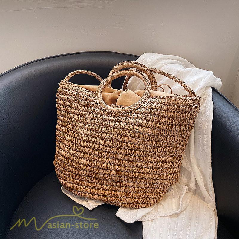 女性用バッグ | レディース バッグ かごバッグ ショルダーバッグ ストローバッグ 編み 小物 シンプル 軽量 大人 軽い 旅行 オシャレ 40代 可愛い 50代 30代