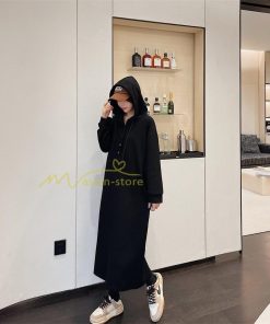 マキシ | スウェットワンピース ロングワンピース スウェット ロングパーカー ゆったり パーカーワンピース 体型カバー 大きいサイズ かわいい 50代 秋冬 20代30代 大人