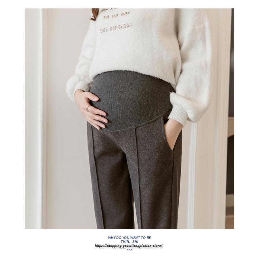 パンツ レギンス | マタニティパンツ 秋冬 テーパードパンツ 厚手 裏起毛 防寒 暖かい マタニティ 産前産後 お腹楽チン スリム ロングパンツ 妊婦 妊娠 ゆったり ママ 妊婦パンツ