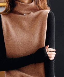 ニット・セーター | ニットベスト ハイネック ニットチョッキ