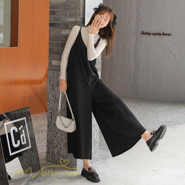 オーバーオール サロペット | サロペット レディース スカーチョ ワイドパンツ 無地 キャミ ガチョウパンツ 繋ぎ オールインワン 秋物 夏服 冬春 可愛い 20代30代40代50代 大人 学生 通学通勤