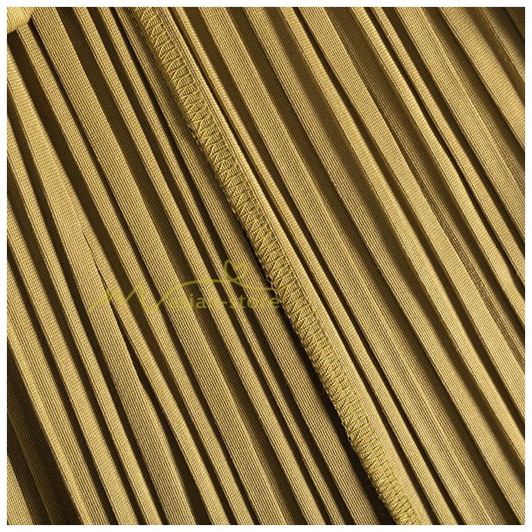 スカート | プリーツロングミモレ丈 ビロードAラインウエストゴム ハイウエスト 秋冬 無地 ゆったり 通学通勤 大人