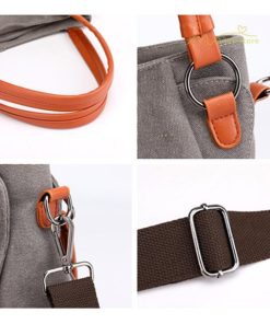 女性用バッグ | トートバッグ レディース ショルダーバック 大きめ ママバッグ 多収納 鞄 肩掛け 多機能バッグ 手提げかばん キャンパス ズック 斜めがけ 帆布 大容量