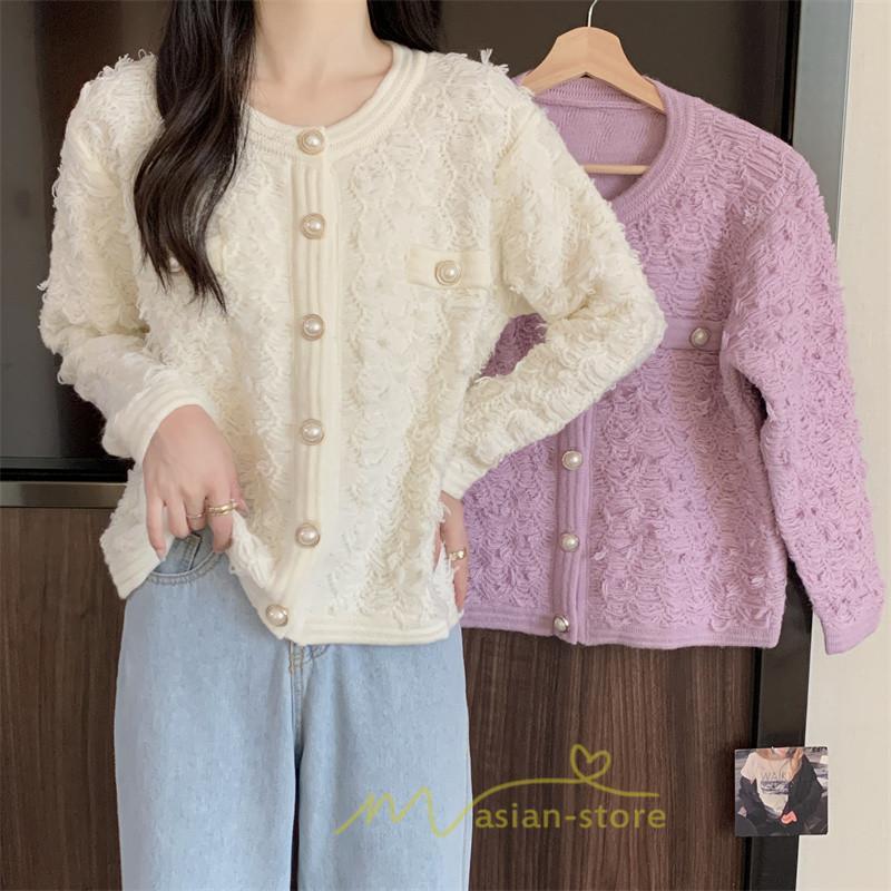 カーディガン | 2022秋冬ニットアウター レディース ニットニット セーター 長袖 羽織り フロントボタン 可愛い トップス 20代40代 通学通勤