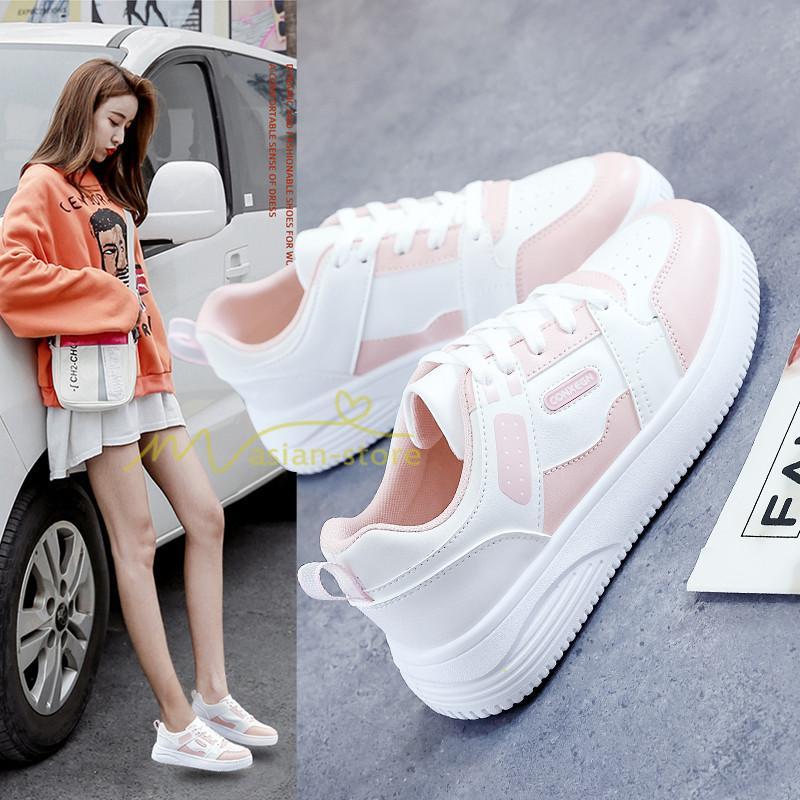 スニーカー | スニーカー レディース レディースシューズ ローカット 靴 フラットシューズ ぺたんこ ウォーキングシューズ Pu革 厚底スニーカー 厚底靴 美脚 歩きやすい