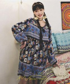 ミニ丈 | ワンピース レディース ワンピース長袖 夏秋ワンピ きれいめ 大人 森ガール 膝上 リゾート 花柄 おしゃれ デート 通勤 可愛い お呼ばれ シフォン