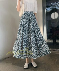 スカート | フレアロング レディース シフォンシフォン マキシマキシ 無地 体型カバー ウエストゴム マキシ丈 ひざ下 花柄 上品 膝下