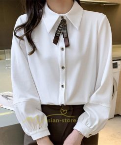 シャツ・ブラウス | スカーフタイシャツ トップス シャツ シャツ ブラウス レディース カジュアル フェミニン 春 秋 冬 きれいめ カジュアル 着痩せ 上品 エレガント 夏物 通勤通学