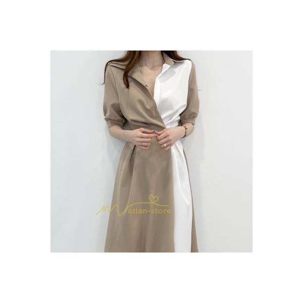 マキシ | ワンピース Aライン 夏ワンピース 春 夏 秋 半袖 ロング マキシ丈 ロングワンピース マキシワンピース 着痩せ エレガント 二次会 配色 上品 20代30代40代50代