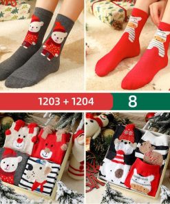 日用雑貨 | 靴下 ソックス 8足セット あったかソックス 冬用ソックス クリスマス ルームソックス プレゼント ギフト ボックス 防寒 レディース 冷え取り 保温 冷え症