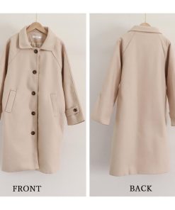 トレンチコート | ステンカラーコートレディース中綿コート冬