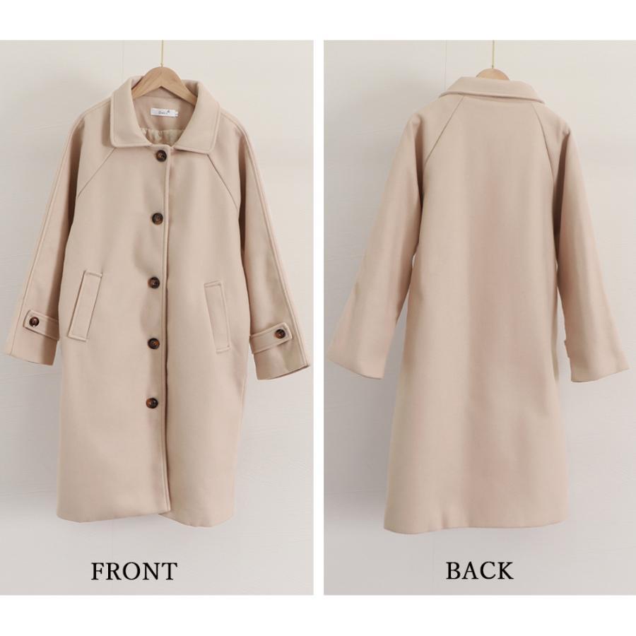 トレンチコート | ステンカラーコートレディース中綿コート冬
