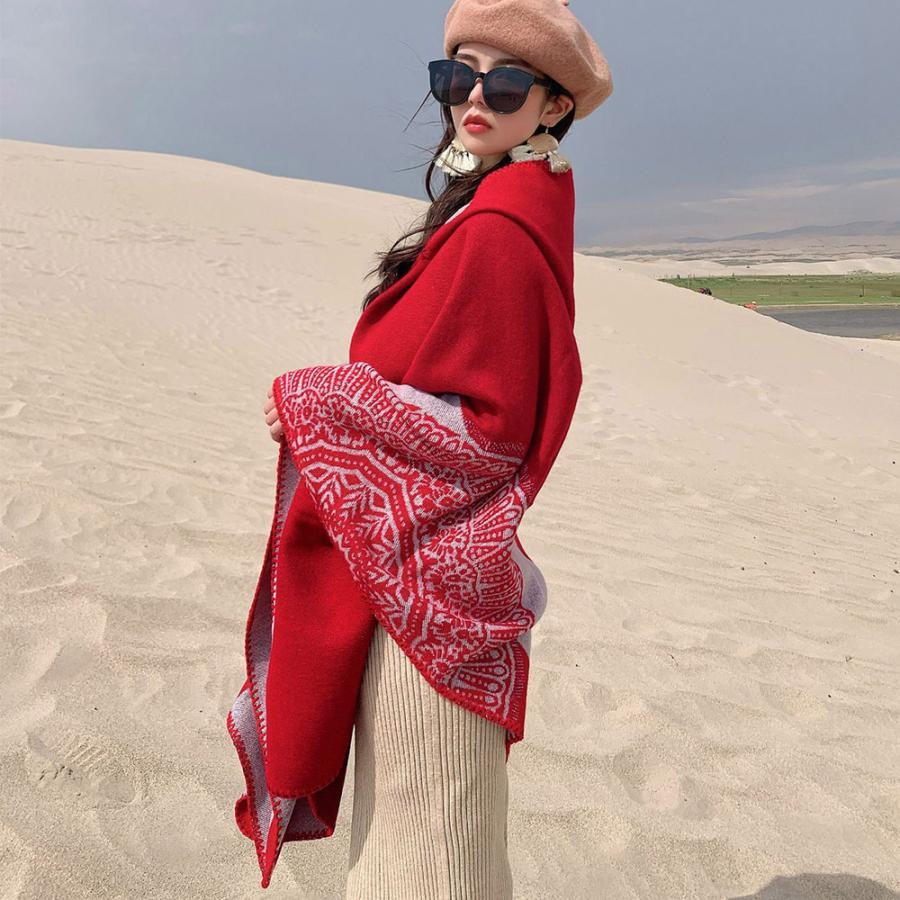 マフラー | ニットマント レディース ニットマフラー