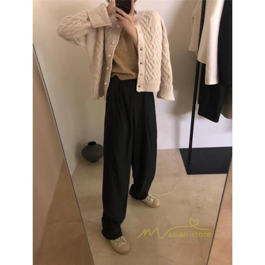 カーディガン | ニットショート丈 アウター レディース 羽織り 無地 長袖 ライトアウター セーター 秋冬 ニット 可愛い 20代30代 通学通勤