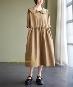 マキシ | 【大人風ロングワンピ】ワンピース レディース 夏 シンプル 無地 大人 通勤着 ロングワンピース ゆったり 20代30代40代 2022 お出かけ 着痩せ カジュアル 上品