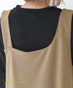 ノースリーブ | ノースリーブワンピース レディース 韓国風 無地 ワンピース ロングワンピース フリーサイズ カーキ ブラック 夏 お出かけ キャミワンピース 40代 30代 20代