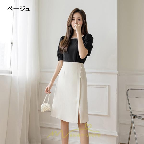 スカート | 膝丈 ひざ丈 Aラインスリット レディース 夏 おしゃれ 夏大人カジュアル 脚長 着痩せ ハイウエスト 上品 春夏秋冬 セクシー