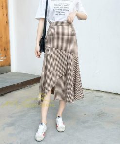 スカート | フレア ロング春物 レディース 春夏 スカート黒 ボトムス 春夏秋 新作 カジュアル 通勤通学 チェック柄 Aライン着やせ 20代30代40代