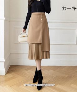 スカート | ロングプリーツカート Aライン 秋冬 レディース ボトムス 通勤 着痩せ キレイめ 20代30代40代50代 カジュアル 上品 ラシャ 大人気