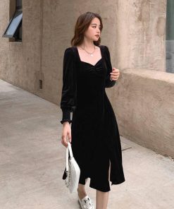 ワンピース | ベロアスプリット レディース