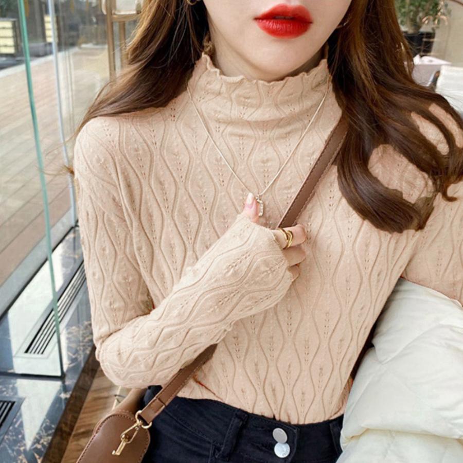 ニット・セーター | ハイネックニットトップス レディース秋冬