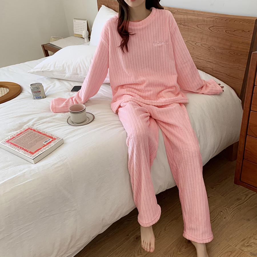 インナー・ルームウェア | フリースパジャマ上下セットレディース