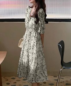 ワンピース | 花柄 フレアワンピース春夏カシュクール風