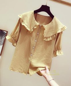 シャツ・ブラウス | ブラウス シャツ レディース スクエアネック 半袖 可愛い ブラウス 着痩せ 半袖トップス ベルスリーブ きれいめ 通勤 デイリーコーデ 韓国ファッション