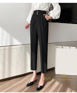 チノ・テーパード・ジョガー・スキニーパン | テーパードパンツ レディース 涼しい スーツパンツ スリムパンツ ハイウエスト 無地 美脚 大人 30代40代 黒パンツ オフィス 落ち感 通勤