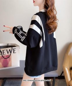 パーカー | トレーナー レディース クルーネック 長袖 トップス Tシャツ スウェット ゆったり 秋 春 秋物 秋冬 送料無料 20代30代40代50代 おしゃれ 韓国