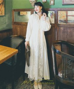 マキシ | ワンピース 春夏秋 着痩せる効果抜群 ロングワンピース マキシワンピース シフォン ビーチ 旅行 リゾート 刺繍 体型カバー レース 上品 レディース