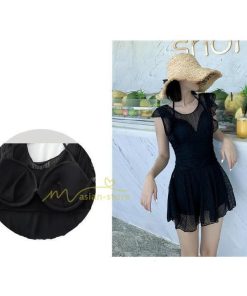 水着 | レディース ワンピース 20代 30代 40代 体型カバー ぽっちゃり 露出控えめ 黒 セクシー キャップ付 温泉お洒落 激売れ 可愛い リゾート 冬物 夏物