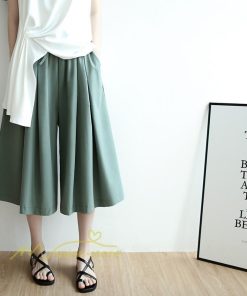 ワイドパンツ | ガウチョパンツレディース スカンツ スカーチョ リラックスパンツ 無地 ウエストゴム ゆったり シンプル 体型カバー おしゃれ ガウチョ ボトムス