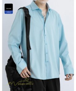 シャツ | トップス メンズ 長袖 ジャケット カジュアル無地 ゆったり メンズ オーバーライトアウター メンズ長袖シャツ