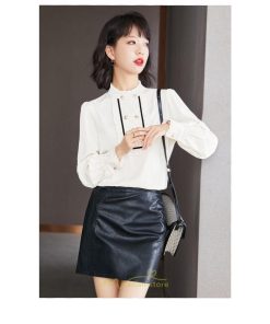 シャツ・ブラウス | ブラウス シャツ 春 秋 冬 長袖 レディース 着痩せ 通勤 OL お出かけ 日常 カジュアル リボン おしゃれ 2022新作 おしゃれ 高級感 綺麗 可愛い キレイめ