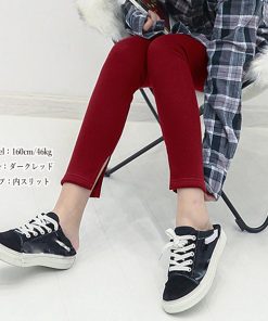 レギンス | サイドスリット 韓国 ボトムス