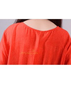 ミディアム | ワンピース 綿麻混ワンピース レディース 春 コットンリネン ロングワンピース 体型カバー ゆったり 着痩せ 30代 50代 カジュアル 韓国ファッション 40代 上品