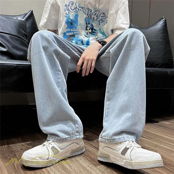 ジーンズ、デニムパンツ | デニムパンツ メンズ ジーンズ ジーンズ 夏新作 ゆったり ワイドパンツ ガウチョ 大きいサイズ 2XL 春 夏 メンズスタイル カジュアル サマーパンツ パンツ 秋