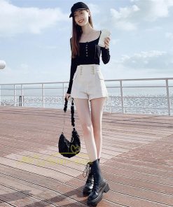 ショートパンツ | ゆったり Aライン デニム デニムパンツ ショートデニム ショーパン 短パン ショート丈 膝上 カジュアル 通勤通学 上品 20代30代40代 お出かけ