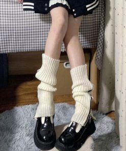 その他小物 | ニットレッグウォーマー ジップつき韓国風