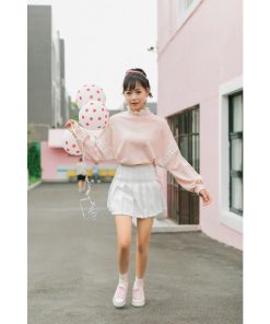 スカート | プリーツミニサマー夏服 リボン付き 可愛い 裏地付き 安全性 女の子