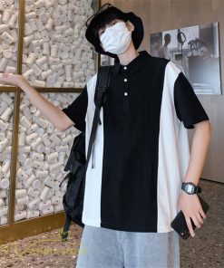 Tシャツ | ポロシャツ メンズ 切り替え メンズシャツ 半袖 カジュアル シンプル 無地 ポロ プルオーバー 夏新作 カッコウイイ トップス 半袖サマーシャツ 夏服