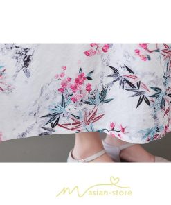 マキシ | 大きいサイズ レディース ワンピース 楽ちん 美人 コットン 着心地いい 夏 ぽっちゃり ゆったり 半袖 お腹 太もも 華奢 着痩せ ポケット 白 丸首 通勤 花柄 美脚