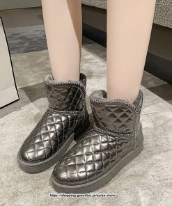 ブーツ | ムートンレディース 靴 スノーシューズ ショート裏ボア 裏起毛 秋冬 防寒 シューズ あったか 歩きやすい 20代30代40代50代