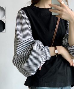 ｔシャツ・カットソー | Tシャツ 長袖 レディース カジュアル レイヤード カットソー シャツ 異素材 切り替え トップス Tシャツ ブラウス 20代 重ね着 30代 秋物 50代 ゆったり