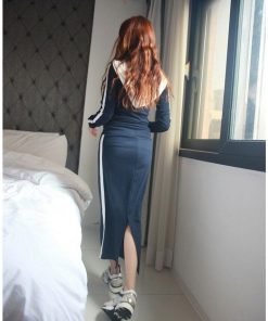 パーカー | 部分即日発送セットアップスウェットパーカースカート レディース タイトスカート トレンド フード付き大人無地体型カバー ロングスカート パーカ