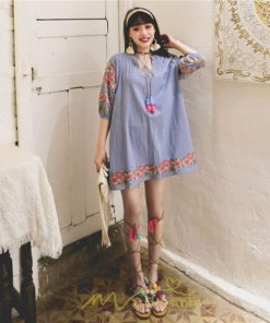 ミニ丈 | ワンピース 大人可愛い 膝上 ミニ 夏 秋 花柄 レディース 花柄 ドレス リゾート きれいめ 10代 20代 30代 40代 お呼ばれ 刺繍 かわいい 50代 小柄 リゾート