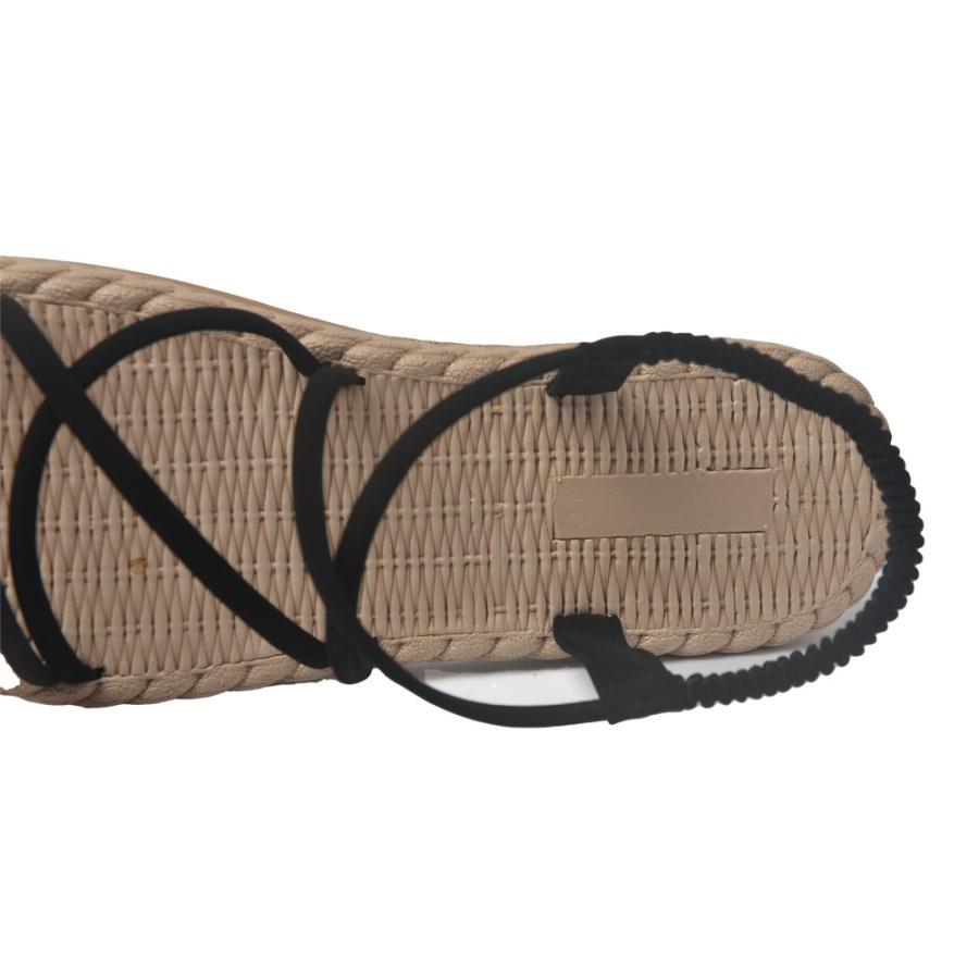 サンダル | レディースシューズ ミュール ビーチゴム仕様 ぺたんこ 歩きやすい