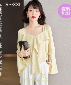 シャツ・ブラウス | ブラウス シャツ レディース 上品 ブラウス きれいめ 通勤 OL ビジネス ゆったり フリル 20代30代40代50代 キレイめ 秋服 オフィス シフォン
