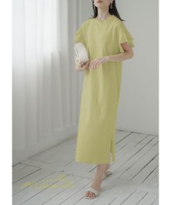 ミディアム | ワンピース Tシャツ レディース カットソー 無地 半袖 膝丈 サマー 40代 カジュアル 夏ワンピース 20代 30代 春 Aラインワンピース 夏 ゆったり 秋 落ち感